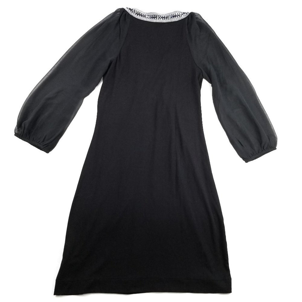 White House Black Market Jewel Neck Chemise Dress - Picture 4 of 12